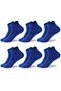 6 Pairs Breathable Sweat Absorbent Running Football Men's Short Sports Socks for Fitness Training