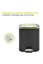 Regent 9l Pedal Bin – Charcoal Black, Soft-close Lid, Brushed Stainless Steel, Fingerprint-resistant - 6
