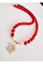 Agate Natural Stone, Real Pearl and Steel Tip Necklace 45 cm - 4