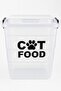 Cat Food Storage Container Box 7 Liters (Average 3 kg) with "Cat Food" Written on It 23*22*23 cm - 7
