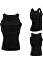 Fitform Women's Breast and Belly - Men's Athlete Corset - (BLACK) 2 Pieces - 8