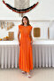 Women's Pleated Tie Detail Stylish Dress