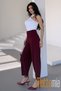 Women's High Waist Crepe Fabric Lycra Beltless Balloon Leg Pants – Office and Casual Relaxed Fit - 6
