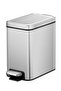 Stella Slim 10l Pedal Trash Bin – Brushed Stainless Steel, Soft-close, Fingerprint-resistant