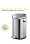Belle Series | 5l Brushed Stainless Steel Pedal Trash Bin | Soft-closing & Fingerprint-resistant - 4