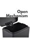 12l Black Steel Trash Bin With Foot Pedal – Soft Close Lid – Compact Stainless Steel Bin - 6
