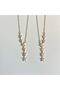 Tarnish Steel Shooting Star Y Necklace Steel Silver Color Star Y Necklace Y Necklace Six Star Necklace - 3