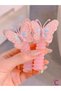 Pack of 2 Pink Blue Tulle Butterfly Spring Spiral Pasta Buckle - Girl's Ponytail Hair Clip