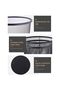 Set Of 6 Mesh Wastebasket Trash Can – Silver & Black Steel Round Bin For Office, Home, Bathroom - 6