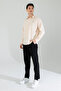 Summer Half Oversize Men's Shirt -801- Beige - 6