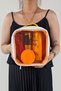 Orange Color Transparent Skin Care and Makeup Bag - 3