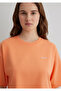 Logo Printed Orange Crop T-Shirt Crop / Short Cut 1613070 -71410 - 6