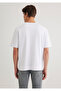 Crew Neck White Basic T-Shirt Loose Fit / Loose Relaxed Fit 0612518 -620 - 4