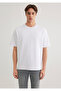 Crew Neck White Basic T-Shirt Loose Fit / Loose Relaxed Fit 0612518 -620 - 3