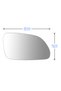 Right Side Wing Door Mirror Glass Heated Convex For VW Polo 9A 9N3 Skoda Octavia II 2005-2009 Car... - 2