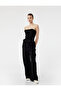 Comfortable Fit Viscose Trousers with Tie-Up Waist
