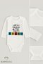 "Everything Is Beautiful with You Aunt" Long Sleeve Written Baby Bodysuit Snap Fastener Bodysuit 100% Cotton 0-24 Months Unisex - 4
