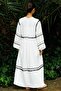 White Morocco Linen Dress - 8