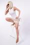 White Basic Strap Women's Undershirt Sh253 - 6
