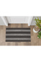 Door Mat, 3 Stripes Carpet Mat, Dust and Moisture Remover Mat, 45*70 - 2