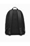 Women's Back Strap Brand Logo Zipper Closure Black Backpack K60K612223-0Gq - 5