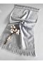 50x90cm SARRA ETAMIN FRINGE TOWEL - GRAY - 3