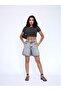 WOMEN'S MINI SHORTS ICE BLUE - 7
