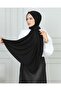 حجاب شال قطن ممشط أسود عادي