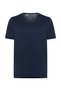 Lacivert V Yaka Basic T-Shirt - 7