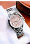 Spectrum Premium Metal Cord Silver-Pink Color Women Wrist Watch - 2