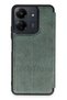 Poco C65 Case Leather Cover with Camera Protection Inside Velvet Slim Fit Cover with Stand Card Holder - 2