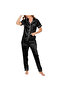 Women's Luxurious Silk Satin Pajama Set - Soft and Comfortable Short Sleeve Nightwear - 6