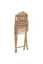 Folding Garden Chairs 2 pcs with Cushions Bamboo - 5