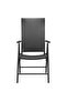 Garden Chair | Set of 4 | Black | PE rattan, aluminium | Medium - 2