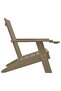 Garden Adirondack Chair Light Brown 75x88.5x89.5cm Polypropylene - 2