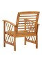 Garden Chairs 2 pcs Solid Acacia Wood - 5