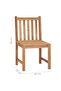 Garden Chairs 4 pcs Solid Teak Wood - 3