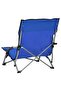 Folding Beach Chairs 2 pcs Blue Fabric - 5