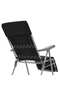 Folding Garden Chairs with Cushions 2 pcs Black - 6