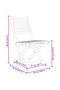 Folding Garden Chairs 4 pcs 43x54x88 cm Bamboo - 3