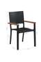 Outdoor Chairs 2 pcs Poly Rattan Black - 3