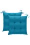 Folding Garden Chairs 2 pcs with Cushions Bamboo - 6