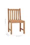 Garden Chairs 2 pcs with Cushions Solid Teak Wood - 3