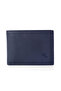Men's Groom Set 100% Genuine Leather Wallet Card Holder Belt Keychain Combination Navy Blue Color H-Dm-8002-L - 3