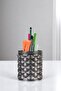 Pen Holder Desk Pen Holder Organizer Pen Holder Silver Antique Color Model 85