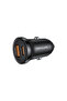 20W Mini Car Charger with PD Type-C & QC3.0 USB-A Fast Charging – Black - 2