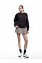 Raised Long Sleeve Crew Neck Basic Oversize Sweatshirt - 2