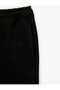 Straight Fit Pocket Detailed Relaxed Cut Waist Lace up Trousers - 6