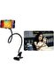 YU WELL Long Arm Black Color Flexible Clip Lazy Bed Desktop Bracket Mount Stand Holder For Mobile Ph - 5
