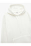 Three Thread Raised Kangaroo Pocket Basic Hooded Sweatshirt - 5